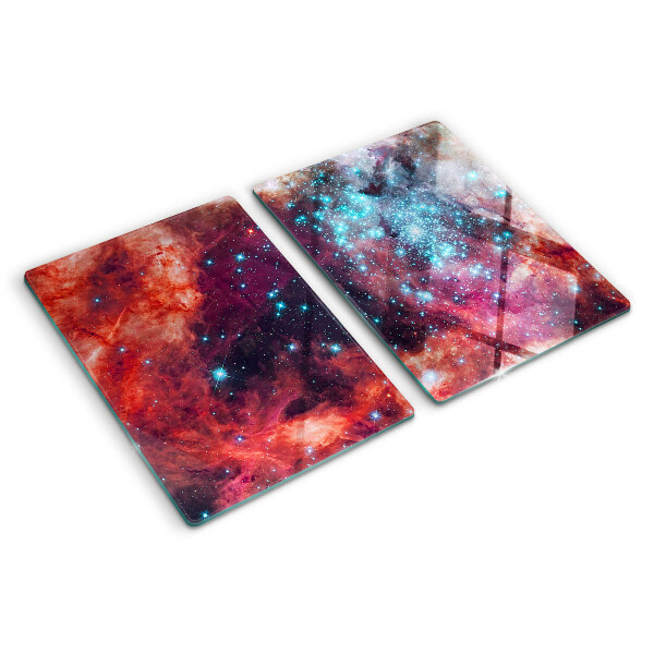 Planche à découper verre Paysage cosmique avec des étoiles