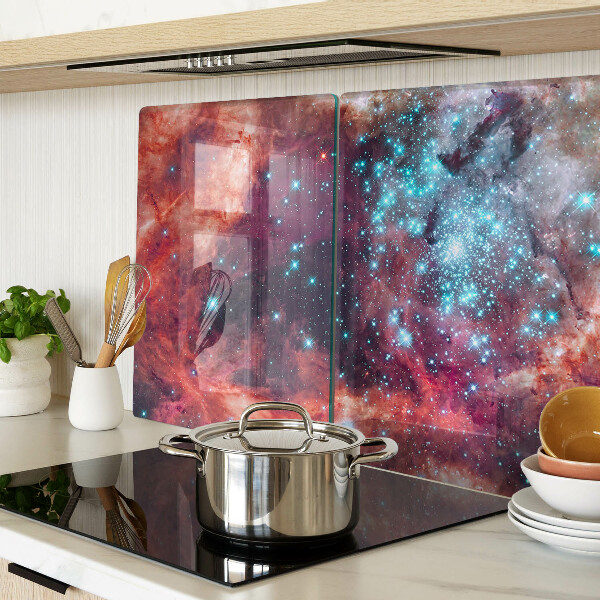 Planche à découper verre Paysage cosmique avec des étoiles