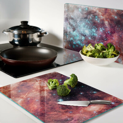 Planche à découper verre Paysage cosmique avec des étoiles