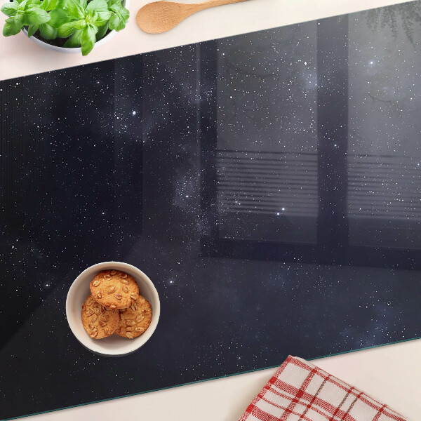 Planche à découper en verre Univers cosmique avec des étoiles