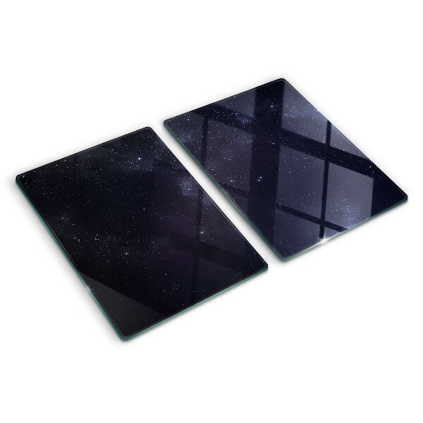Planche à découper en verre Univers cosmique avec des étoiles