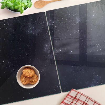 Planche à découper en verre Univers cosmique avec des étoiles