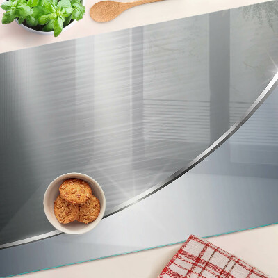 Planche à découper en verre Brillance métallique avec reflets