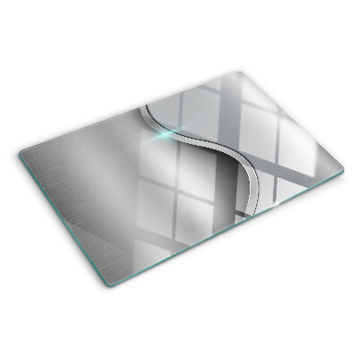 Planche à découper en verre Design moderne avec une vague