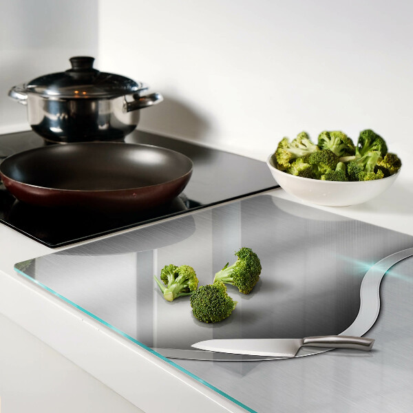 Planche à découper en verre Design moderne avec une vague