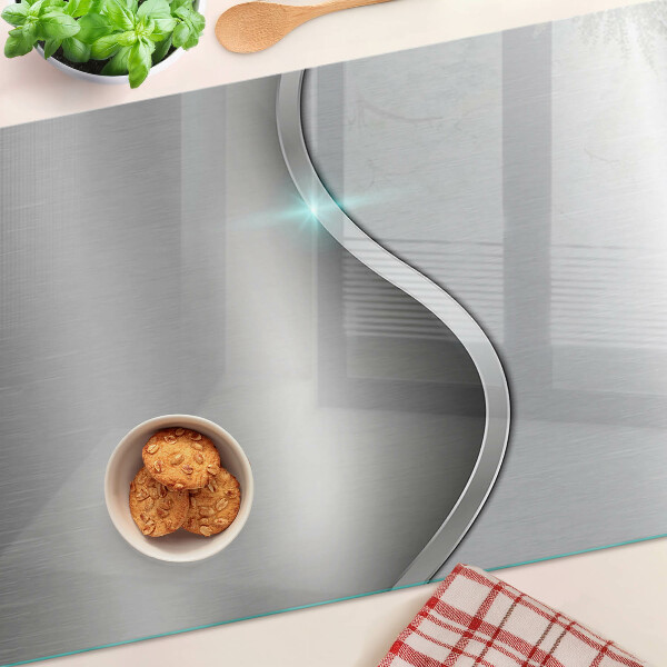 Planche à découper en verre Design moderne avec une vague