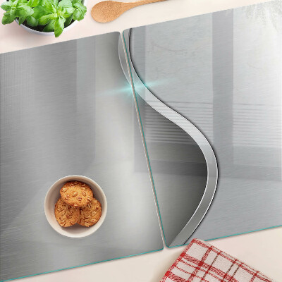 Planche à découper en verre Design moderne avec une vague