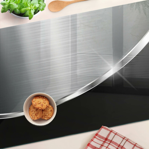Planche à découper en verre Brillance métallique avec reflets