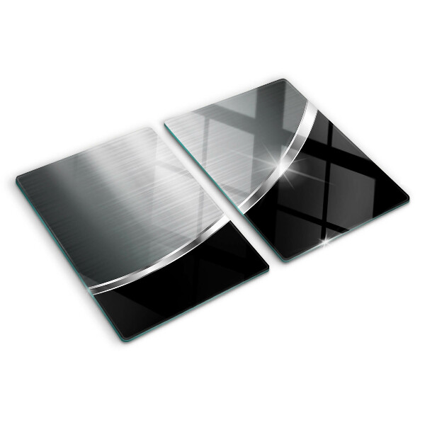 Planche à découper en verre Brillance métallique avec reflets