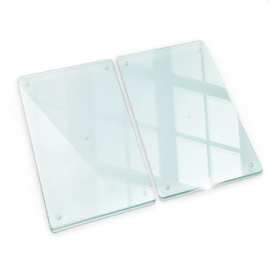 Planche à découper en verre double transparent
