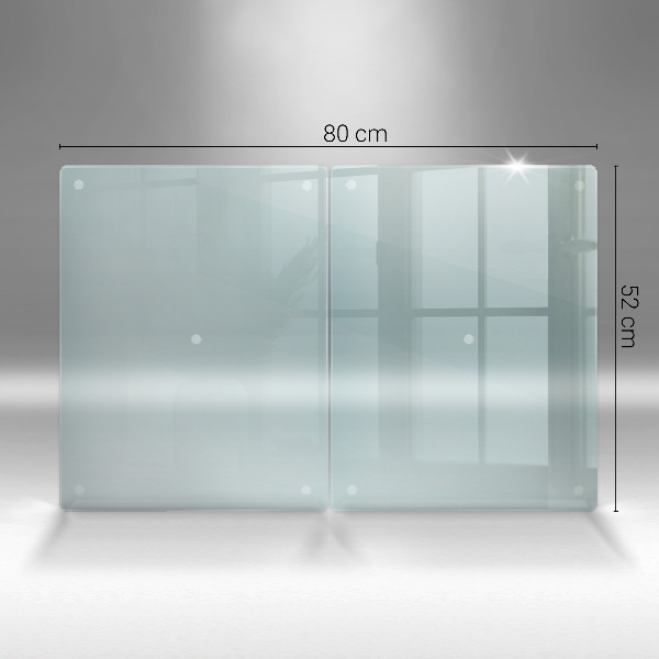 Planche à découper en verre double transparent