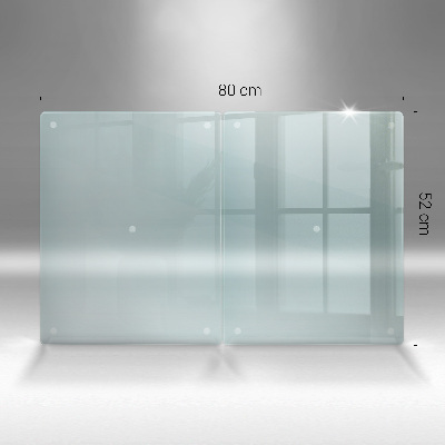 Planche à découper en verre double transparent