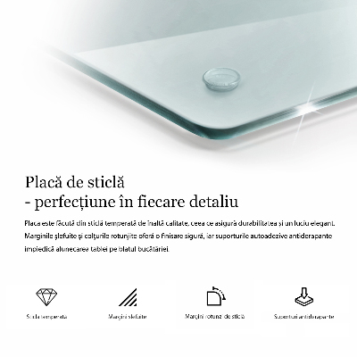 Planche à découper en verre double transparent