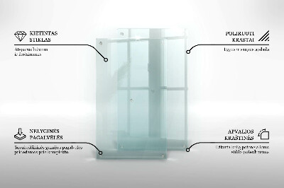 Planche à découper en verre double transparent