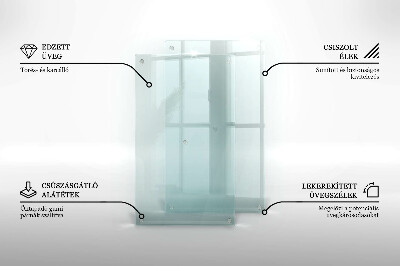 Planche à découper en verre double transparent