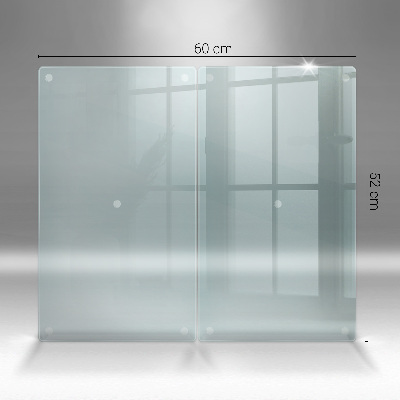 Planche à découper en verre double transparent