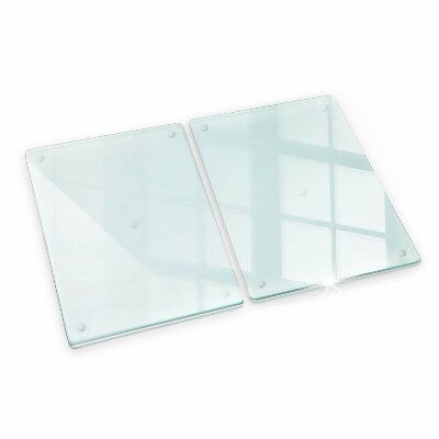 Planche à découper en verre double transparent