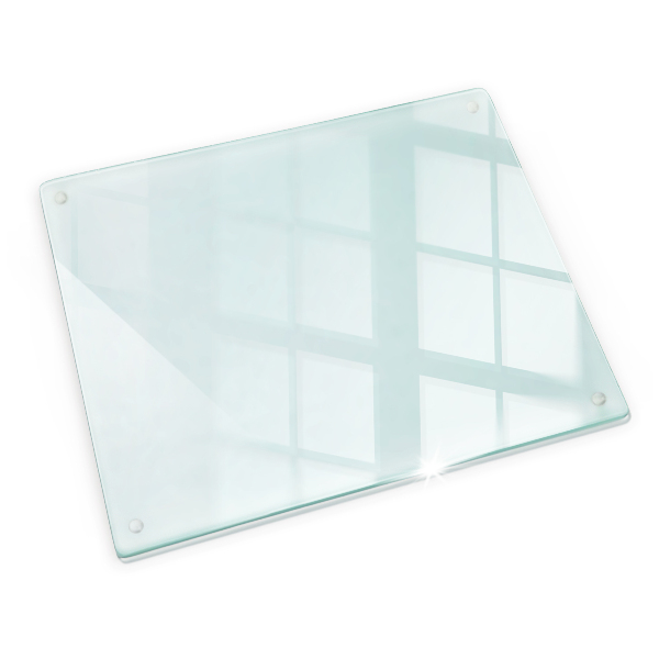 Planche à découper verre transparent rectangulaire