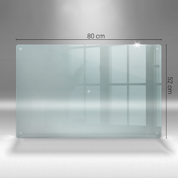 Planche à découper verre transparent rectangulaire