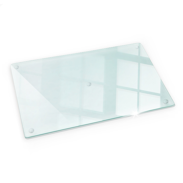 Planche à découper verre transparent rectangulaire