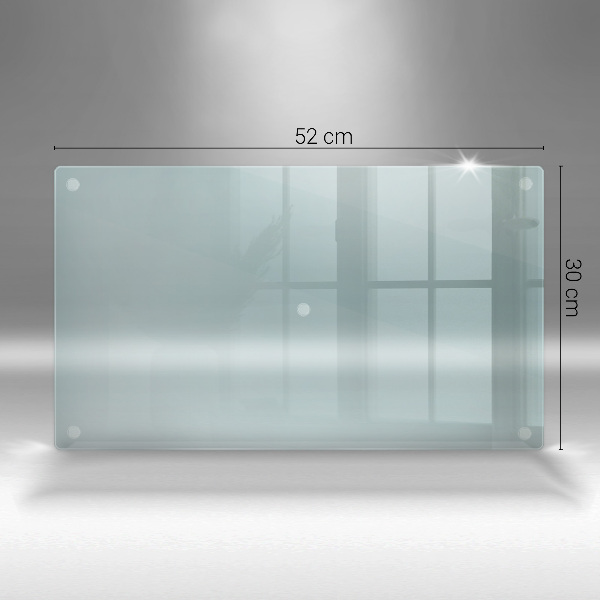 Planche à découper verre transparent rectangulaire