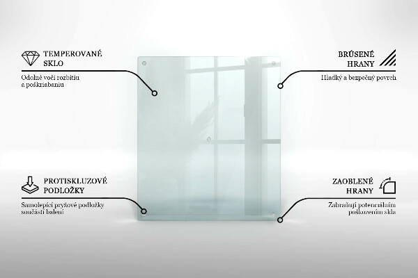 Planche à découper verre transparent rectangulaire