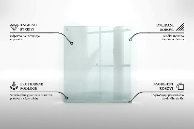 Planche à découper verre transparent rectangulaire