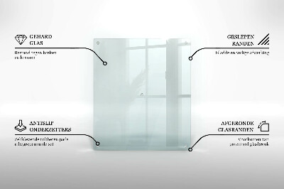 Planche à découper verre transparent rectangulaire