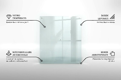 Planche à découper verre transparent rectangulaire