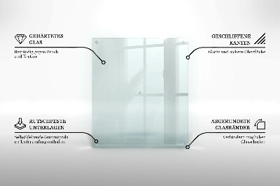 Planche à découper verre transparent rectangulaire