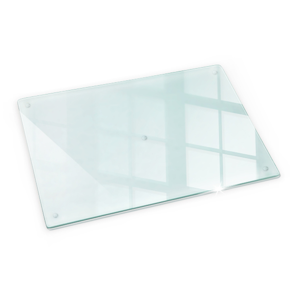 Planche à découper verre transparent rectangulaire