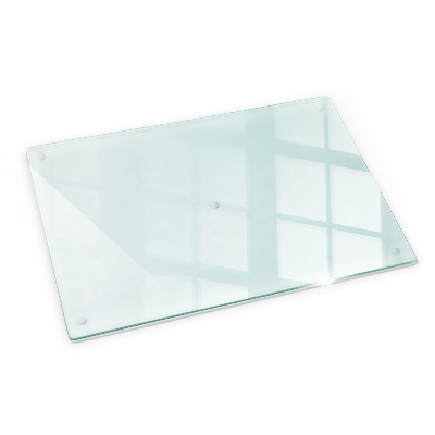 Planche à découper verre transparent rectangulaire