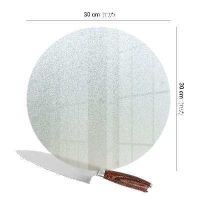 Planche à découper verre Ronde semi-transparente