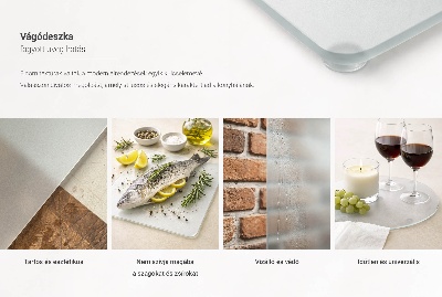 Planche à découper en verre de forme ronde semi-transparente