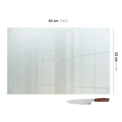 Planche à découper verre Rectangulaire semi-transparente