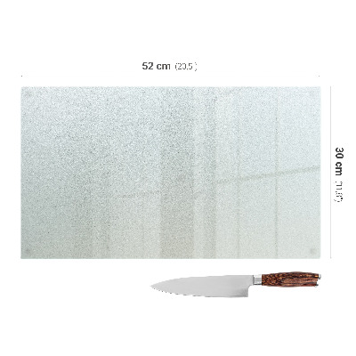 Planche à découper verre Rectangulaire semi-transparente