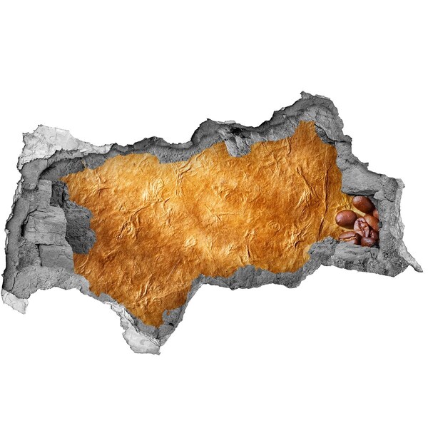 Sticker trou dans le mur Trou doré dans le mur