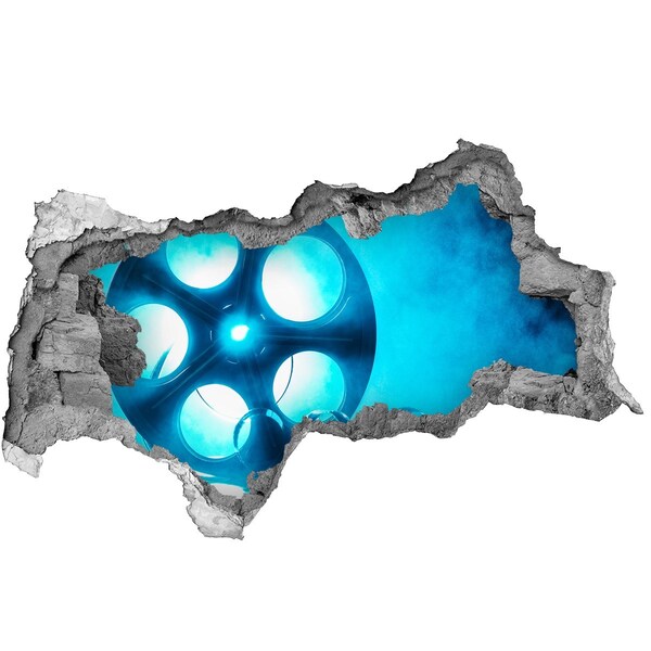 Autocollant à effet 3d trou Le cinéma en action