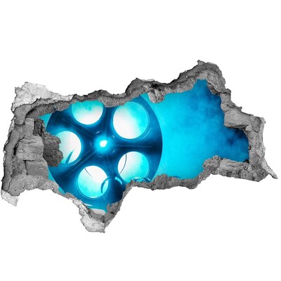 Autocollant à effet 3d trou Le cinéma en action