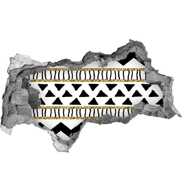 Sticker mural effet trou 3d Trou stylisé dans le mur