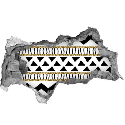 Sticker mural effet trou 3d Trou stylisé dans le mur