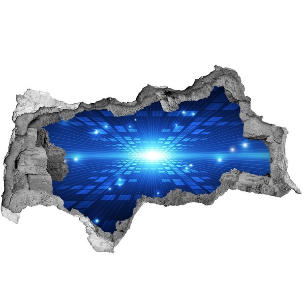 Autocollant mural trou Espace numérique derrière le mur