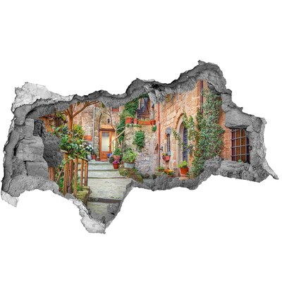 Sticker trou dans le mur Une charmante ville de Toscane