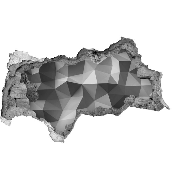 Sticker trou dans le mur Trou géométrique dans le mur