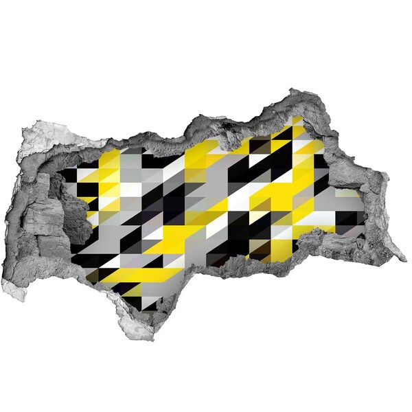 Autocollant à effet 3d trou Trou abstrait dans le mur