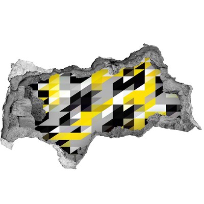 Autocollant à effet 3d trou Trou abstrait dans le mur