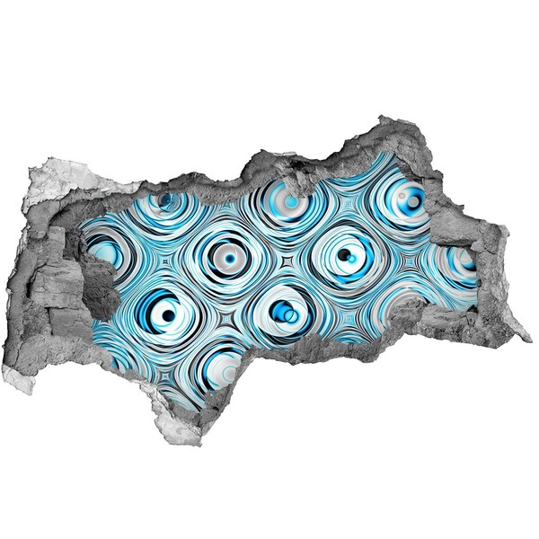 Autocollant mural trou Tourbillons d'eau dans le béton