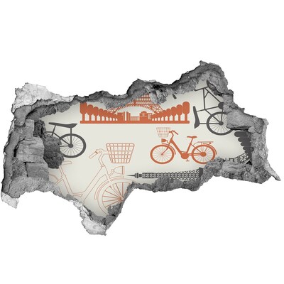 Sticker trou dans le mur Paris en détail