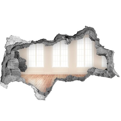 Sticker trou dans le mur Intérieur avec vue sur le soleil