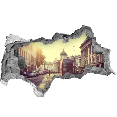 Autocollant mural trou Une rue londonienne le matin